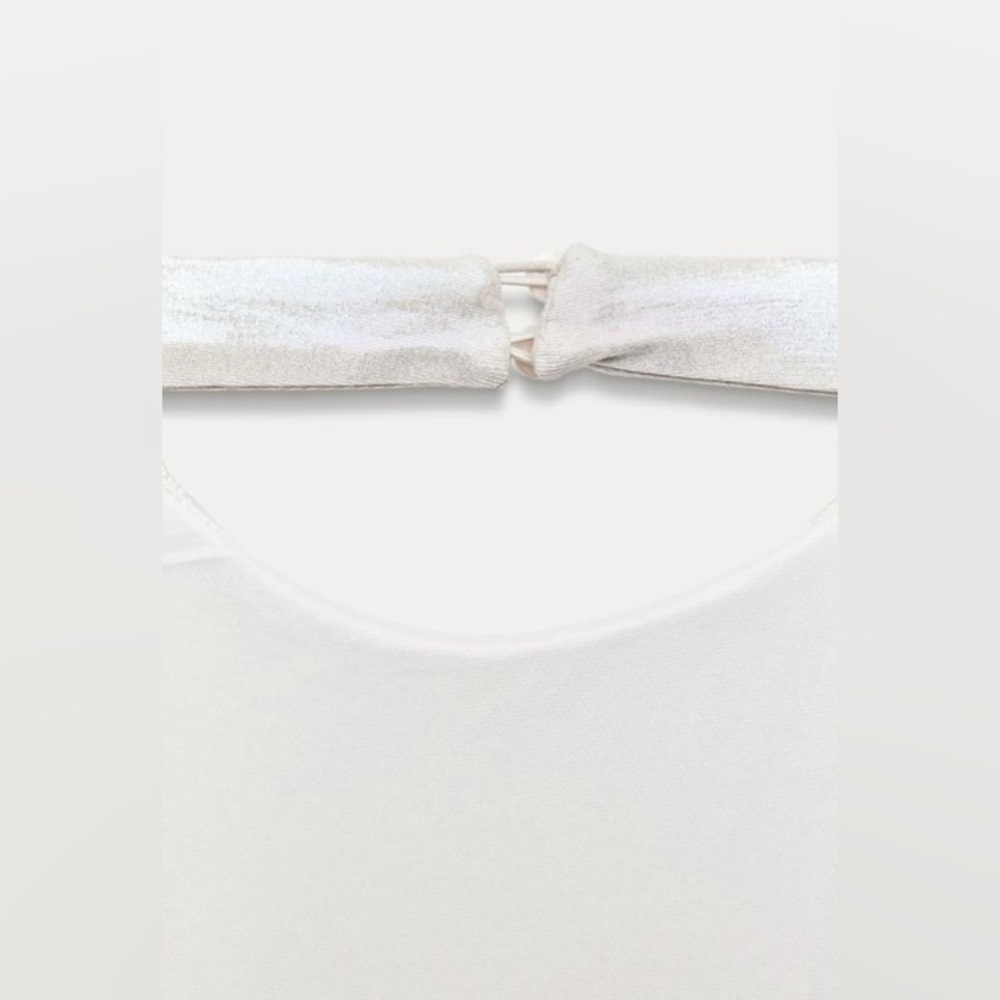 Zara Long Foil Halter Dress - Picture 6 of 7